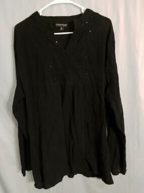 Greater Good Black Long Sleeved Top